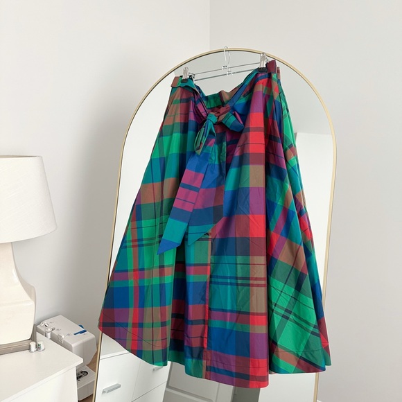Maeve Colorful Plaid A-Line Skirt - Picture 3 of 5